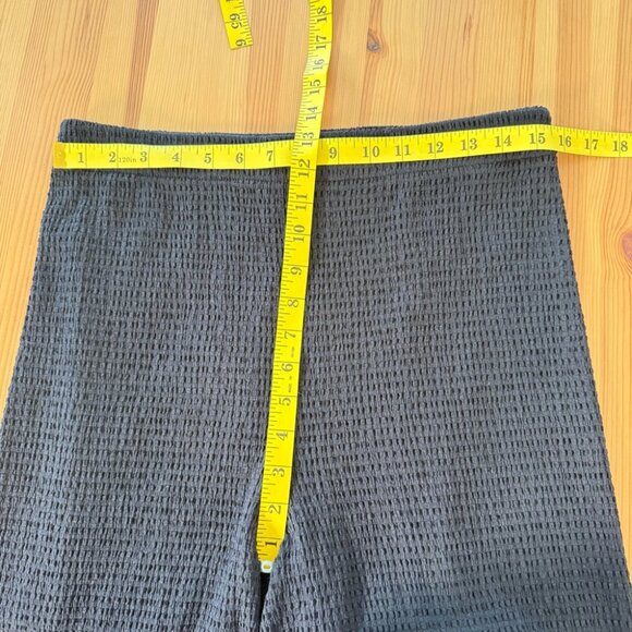 Aritzia Wilfred Wide Leg Seersucker Pants Lettuce Hem Verona Pant Minimalist L - Picture 7 of 9